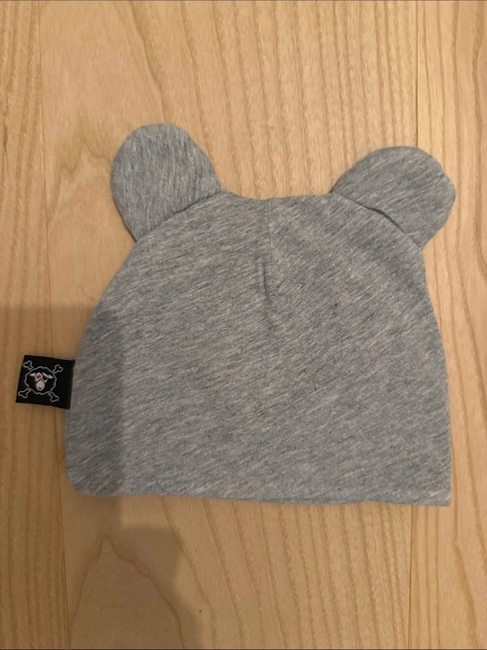 nununu baby Bear Ear Beanie Hat. Grey. 100% cotton. New born. like new.